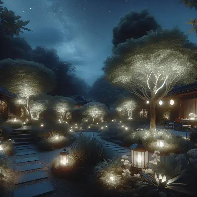 adding ambiance with string lights