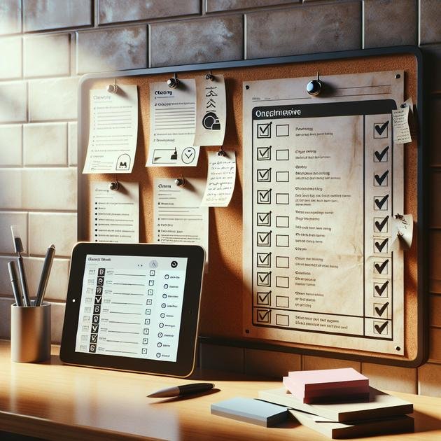 creating a daily, weekly, monthly routine