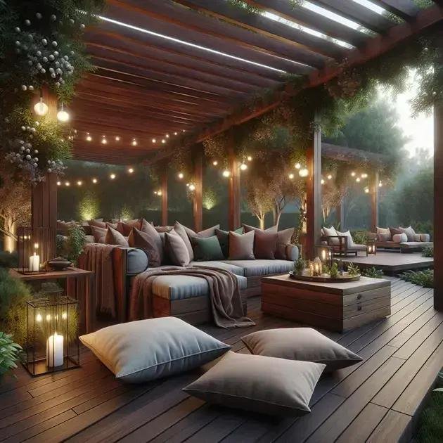 Maximizing comfort with cushions and throws
