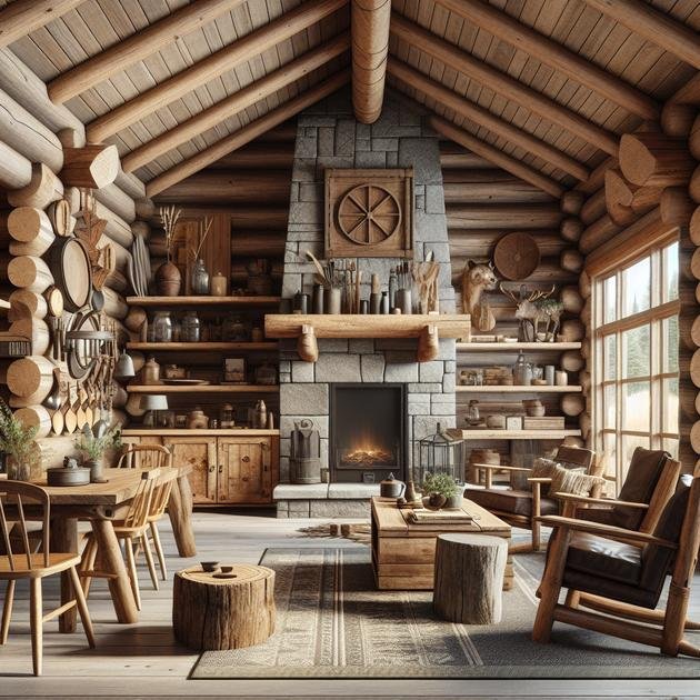 outdoor spaces to complement rustic decor
