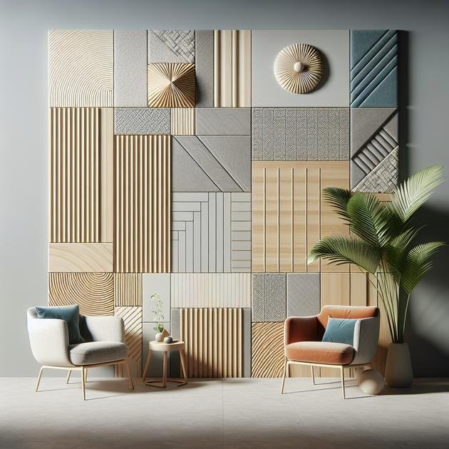 combining colors and textures with wall paneling