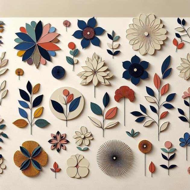 creating a gallery wall with floral stickers
