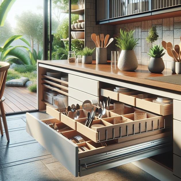 how to maximize small kitchen drawers