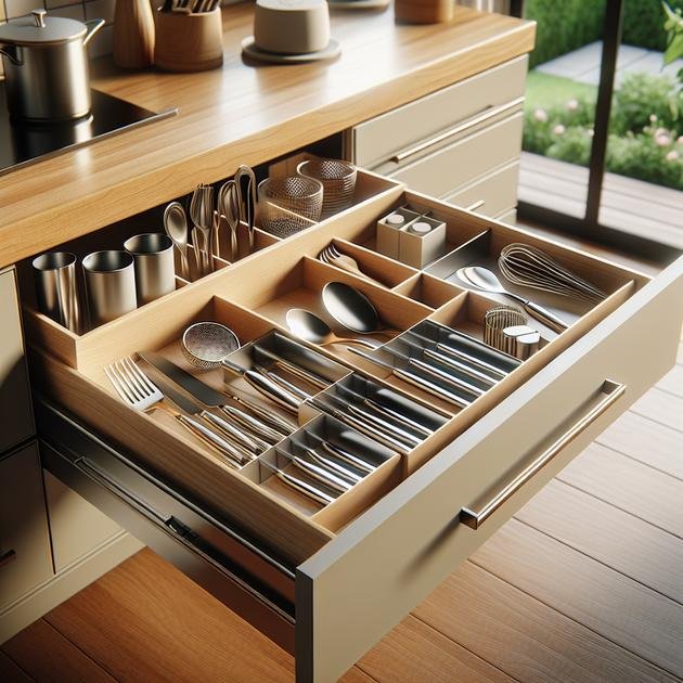 ideas for organizing spice and condiment drawers