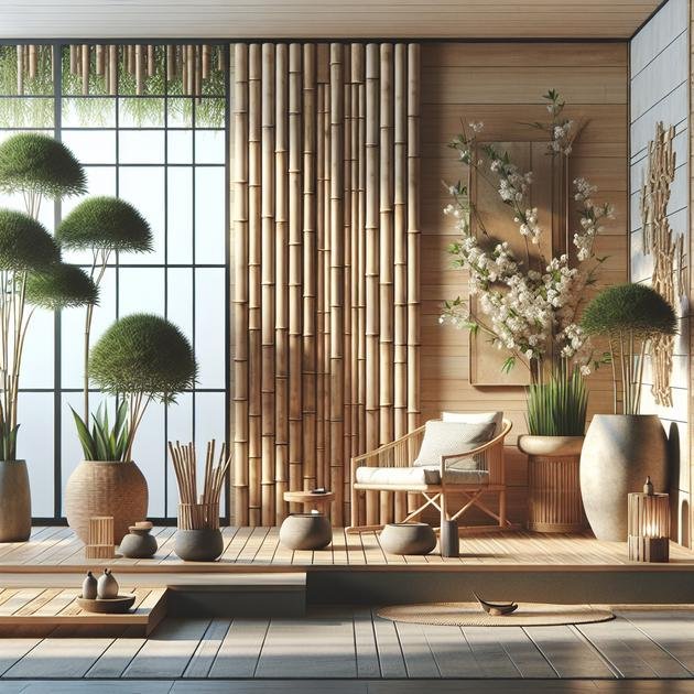 mixing bamboo with modern styles