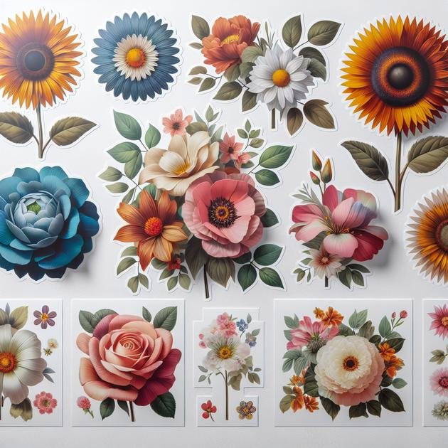 mixing different floral styles for unique looks