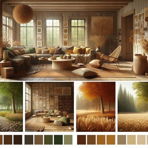 bringing greenery indoors with color