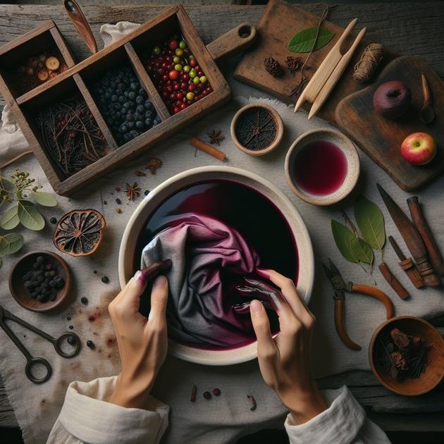 preparing fabrics for natural dyeing