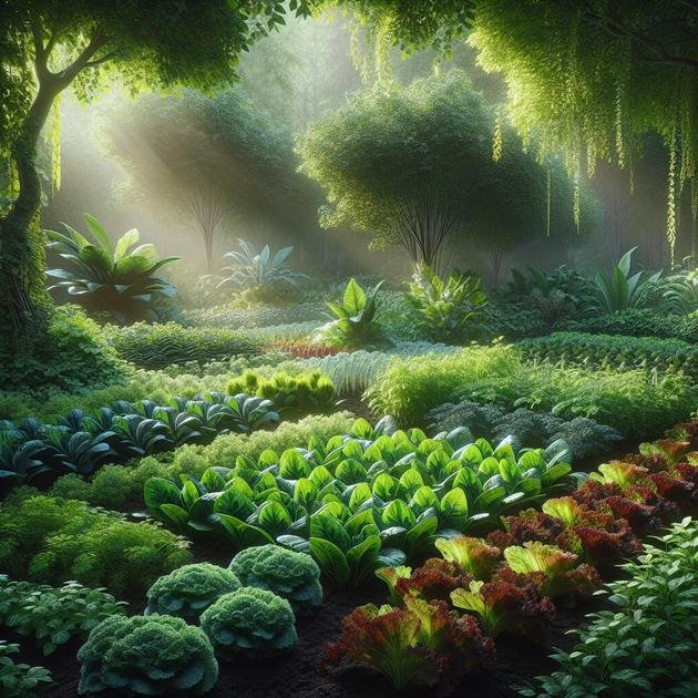 Seasonal planting guide for shade vegetables