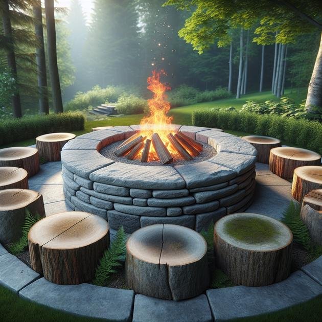 Designing pathways and borders to define the space