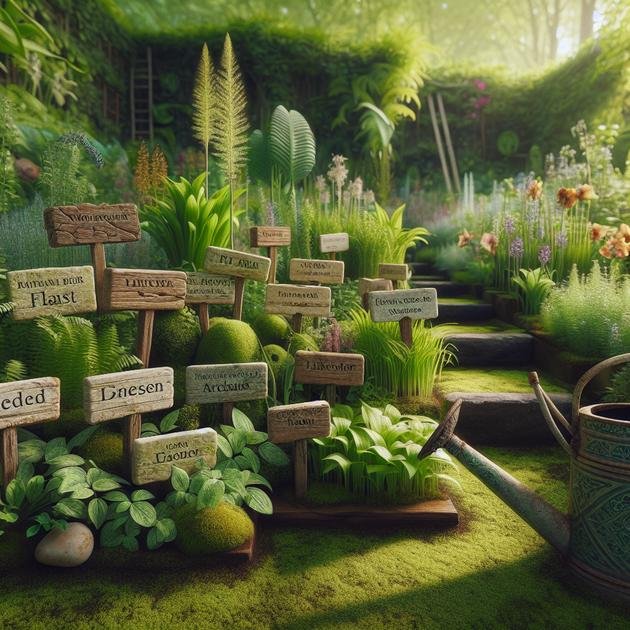 Using plant markers to track growth and care