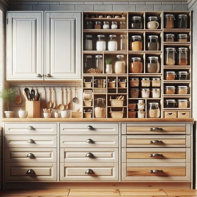 maximize vertical space inside cabinets