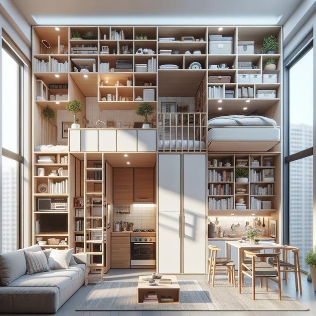 use multifunctional furniture wisely