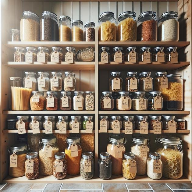 Using mason jars for snacks and dry goods