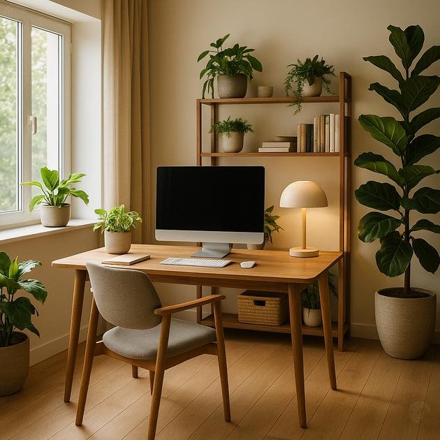 How to arrange art to create a balanced workspace