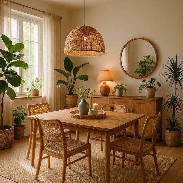 Lighting fixtures that complement boho palettes