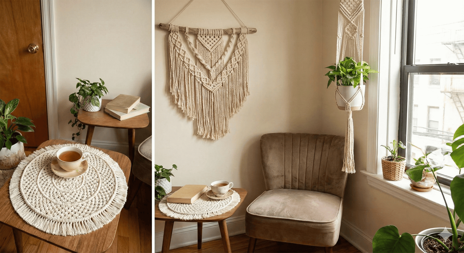 Macramé Decor for Small Spaces - Essential Macramé Pieces